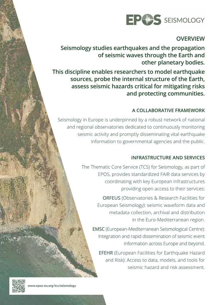 EPOS TCS Flyer SEISMOLOGY 2025