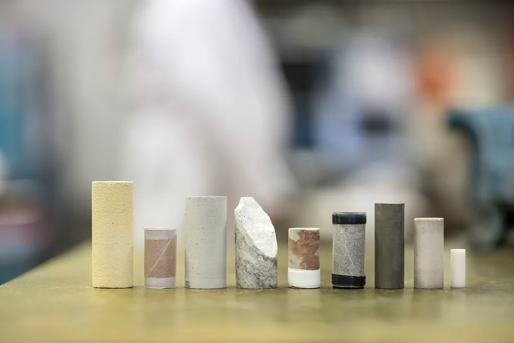 Typical set of samples used in the laboratory