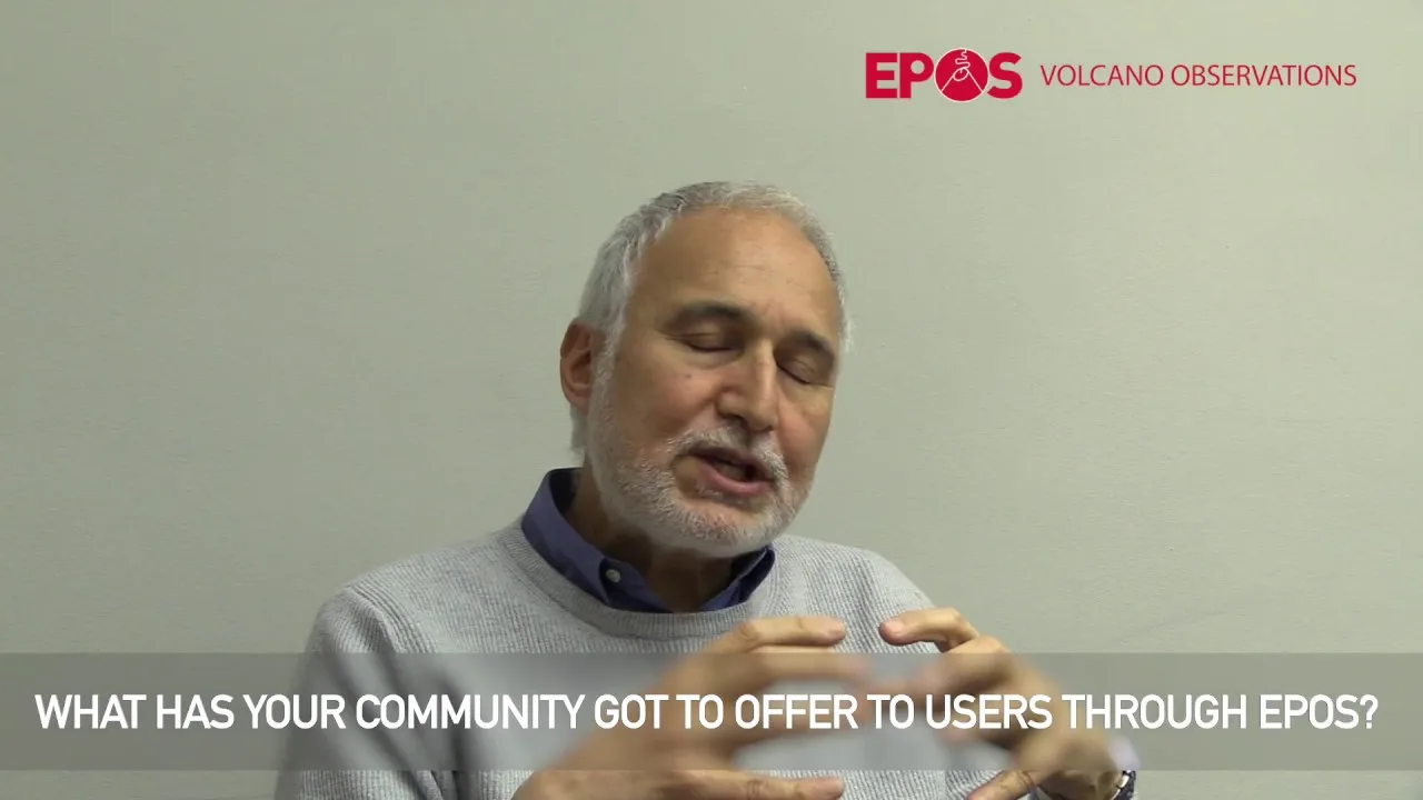 Fermo immagine del video «EPOS TCS Volcano Observations (WP11), Giuseppe Puglisi interview»