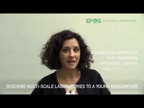 Fermo immagine del video «EPOS TCS Multi-Scale Laboratories (WP16), Elisa Calignano interview»