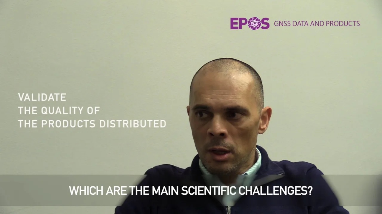 Fermo immagine del video «EPOS TCS GNSS Data and Products (WP10) Rui Fernandes interview»